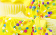 Cupcakes with Yellow Frosting, Macro Cupcakes with Yellow Frosting, Macro