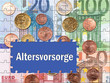 Altersvorsorge - Konzept mit Euros