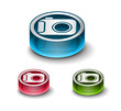 3d glossy camera web icon 3d glossy camera web icon