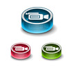 3d glossy camera web icon 3d glossy camera web icon