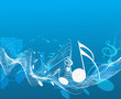 Music notes design