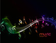 Music notes design