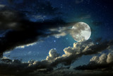 Full moon night - Fine Art prints