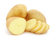 Potatoes isolated on white background