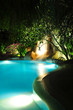 Malediven - Swimming Pool bei Nacht