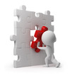3d small people - puzzle insert 3d small people - puzzle insert