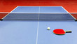 Table tennis table and racket Table tennis table and racket