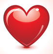 abstract red shiny heart