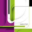 Stylish business layout with designed shapes.