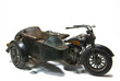 Motorrad mit Seitenwagen rechts frei