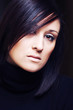 Fashion portrait of a beautiful brunette