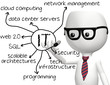 Illustration: IT programmer drawing information technology IT programmer drawing information technology