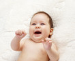 The happy baby