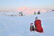 Backpacking and snowshoeing  in Mount Baker park