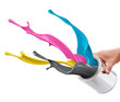 CMYK paint splash