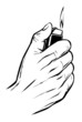 Hand with lighter
