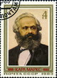 Karl Marx. 1818-1883. Timbre postal russe.