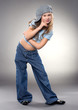 Foto: Dancing smiling girl Dancing smiling girl