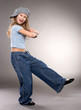 Foto: Dancing smiling girl Dancing smiling girl