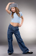Foto: Dancing smiling girl Dancing smiling girl