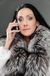 Elderly dark-haired woman