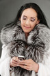 Elderly dark-haired woman