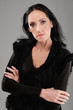 Elderly dark-haired woman