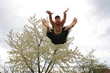 Trampolin springen