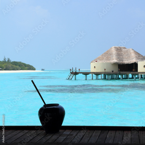 Photo: Maldives 水がめと水上コテージ Maldives 水がめと水上コテージ