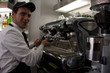 The barman of Italian coffee