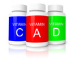 Vitamin bottles