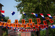 neighborhood arts for Dutch celebration for football or Queens d