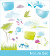 Set of nature elements Set of nature elements