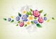 Floral design with violet Floral design with violet