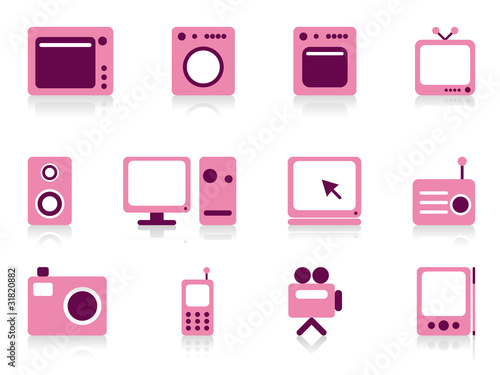 Vector: Home appliance objects set. Vector illustration. Home appliance objects set. Vector illustration.