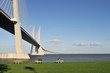 Vasco da Gama Bridge over River Tejo in Lisbon Vasco da Gama Bridge over River Tejo in Lisbon