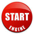 3D Effekt Button "START Engine"