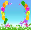 Balloons in the sky