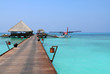 Maldives　水上飛行機のある風景
