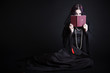Gothic girl with the Bible