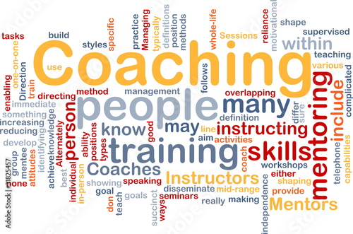 Illustration: Coaching background concept Coaching background concept