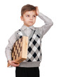 Photo: Boy with chessboard Boy with chessboard