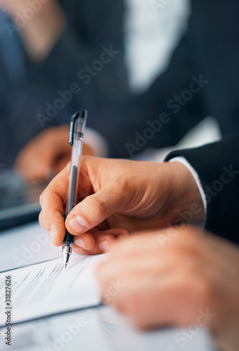 Photo: Writing. Writing.