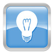 pictogramme ampoule série carré bleu