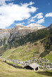vals village in switzerland alps