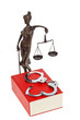 Justitia und Gesetzbuch