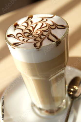 Photo: cafe latte in restoran cafe latte in restoran