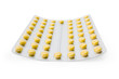 isolated pills in a packing