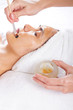 Photo: woman having honey facial in beauty salon woman having honey facial in beauty salon