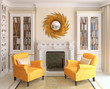 Modern living-room interior.